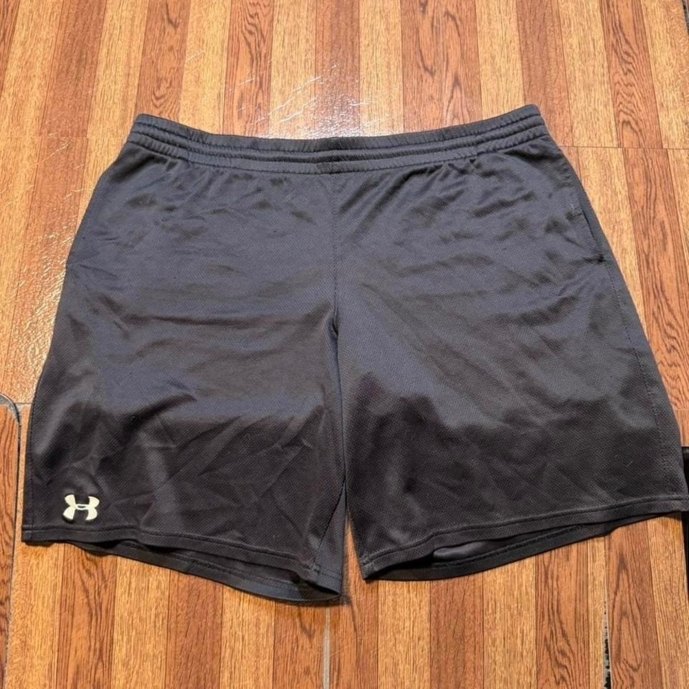 Under Armour Black‎ Retro Tech Sportswear Running Train Shorts Fits XL